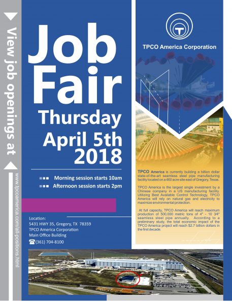 Job Fair April 5th, 2018